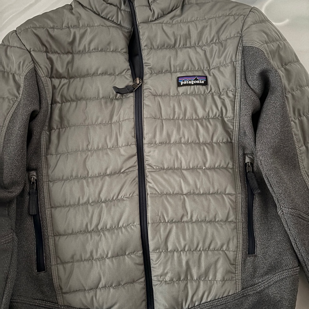 Patagonia Kids Two-Tone Gray Puffer Jacket